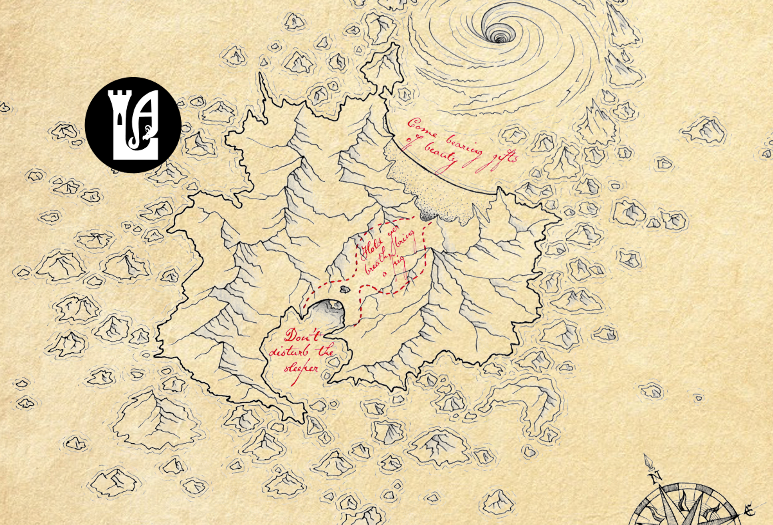 pirate treasure map an old map could lead to glory or doom